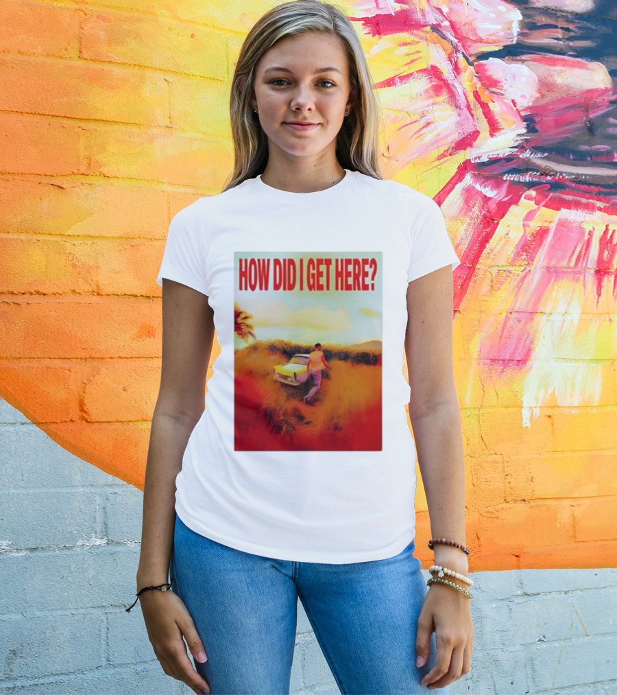 Louis Tomlinson How Did I Get Here Red Text Vintage Car Scene T-Shirt