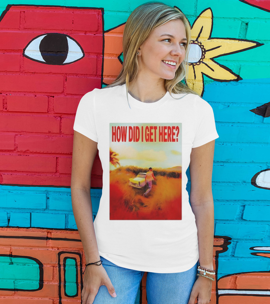 Louis Tomlinson How Did I Get Here Red Text Vintage Car Scene T-Shirt