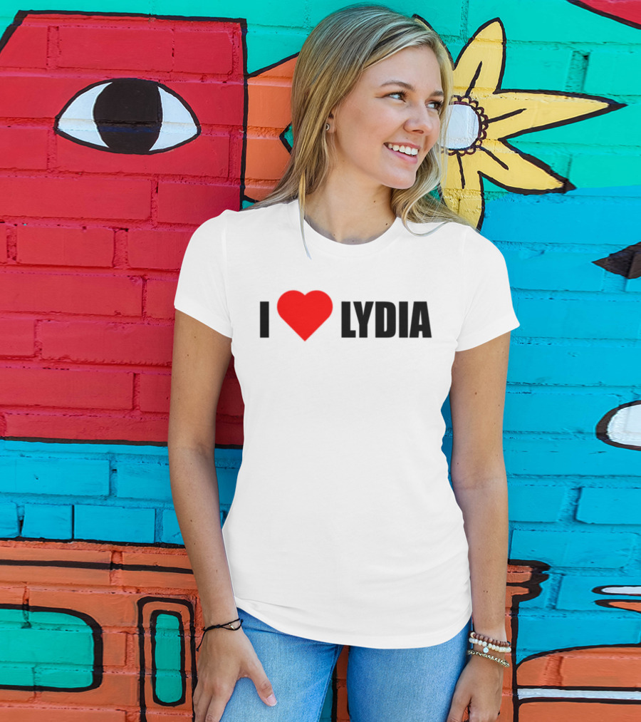 I Love Lydia Heart Symbol Expression T-Shirt
