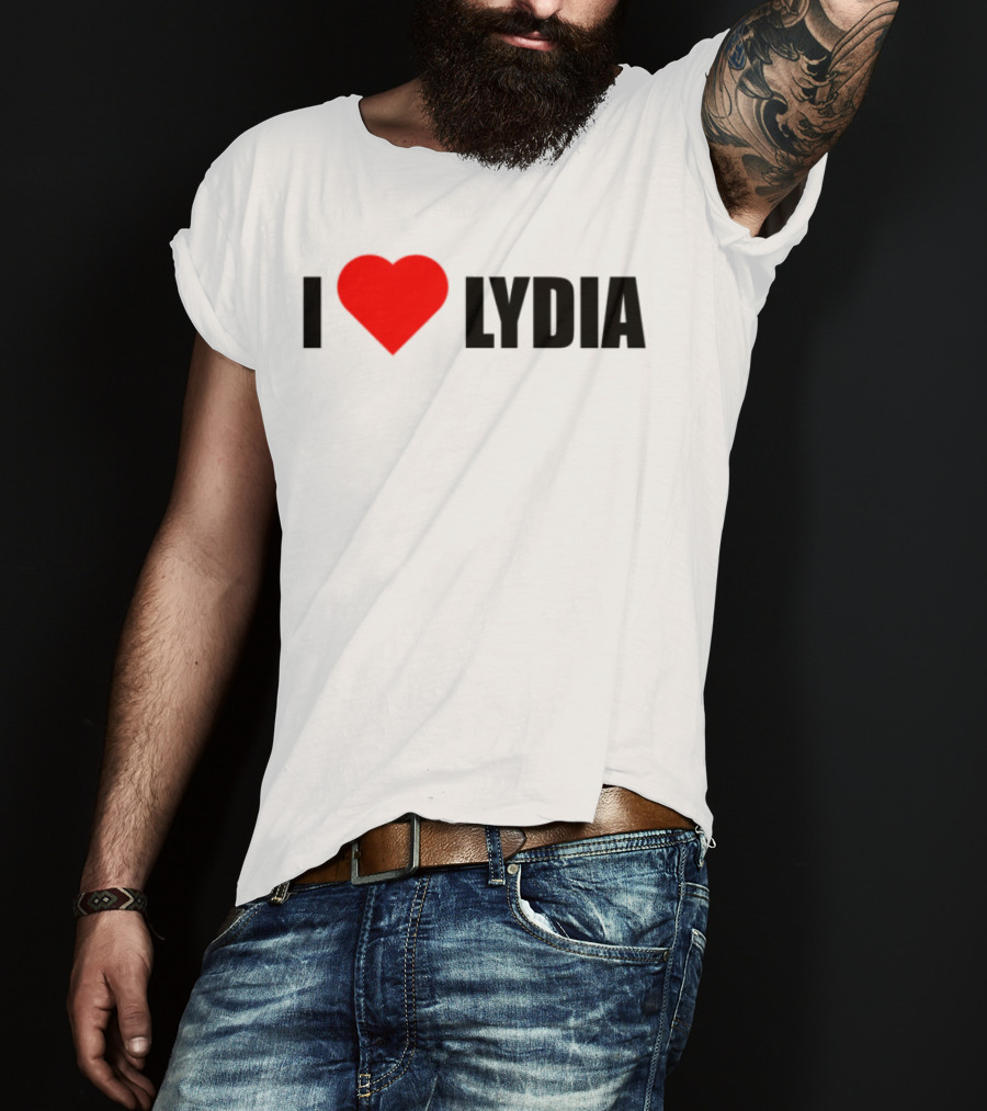 I Love Lydia Heart Symbol Expression T-Shirt