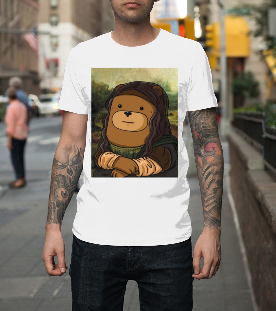 Figen.Eth Boi The Bear Mona Lisa Parody T-Shirt