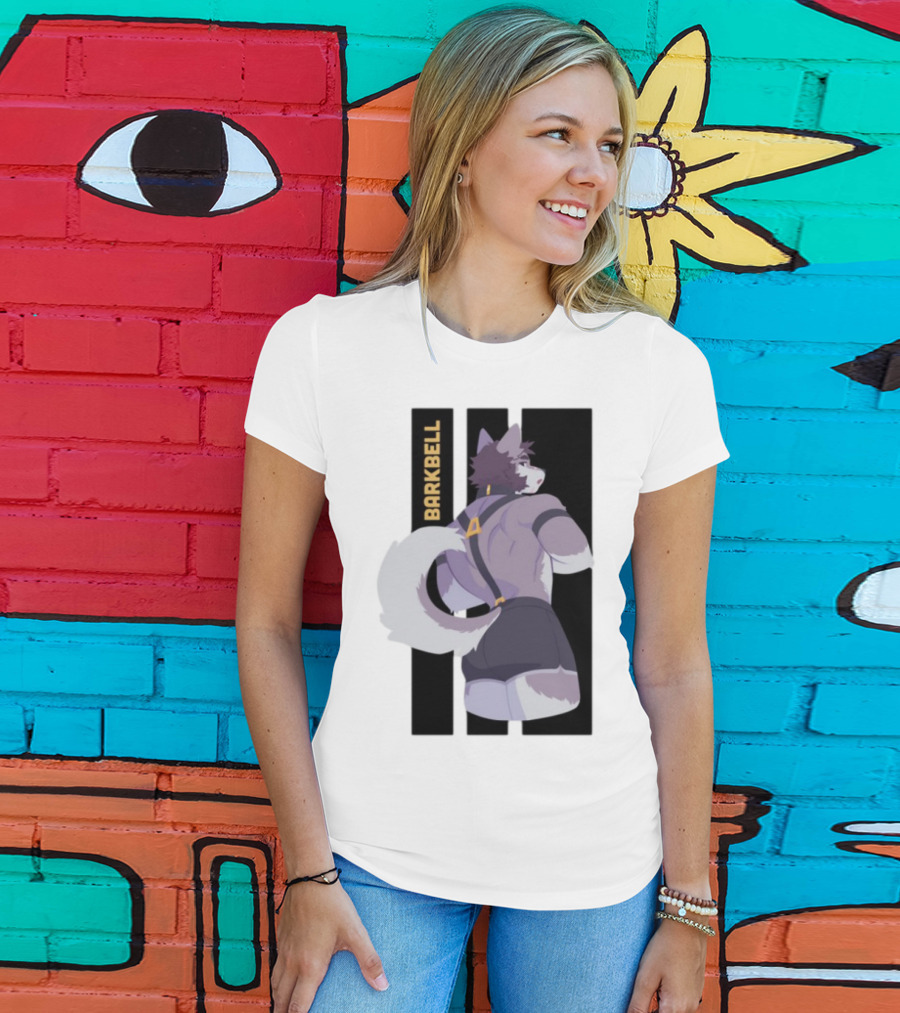 Barkbell Lycan Lifts Ringer Pump Cover Wolf Workout T-Shirt