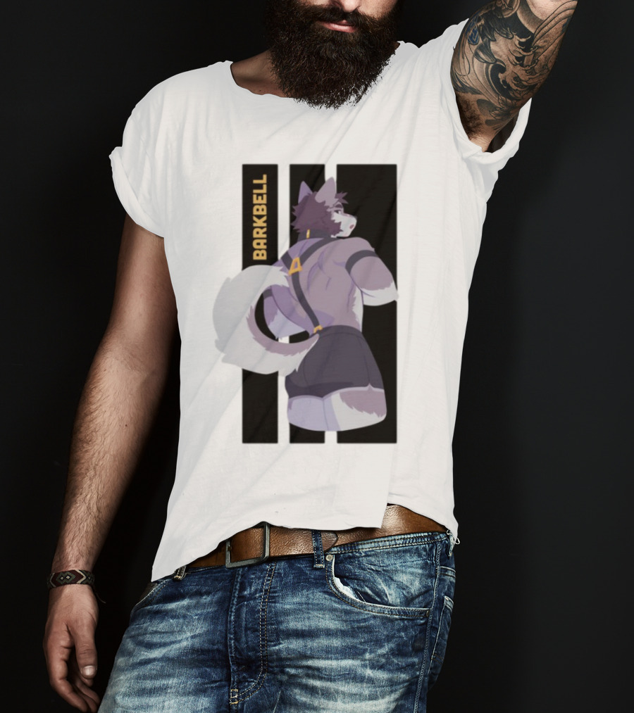 Barkbell Lycan Lifts Ringer Pump Cover Wolf Workout T-Shirt