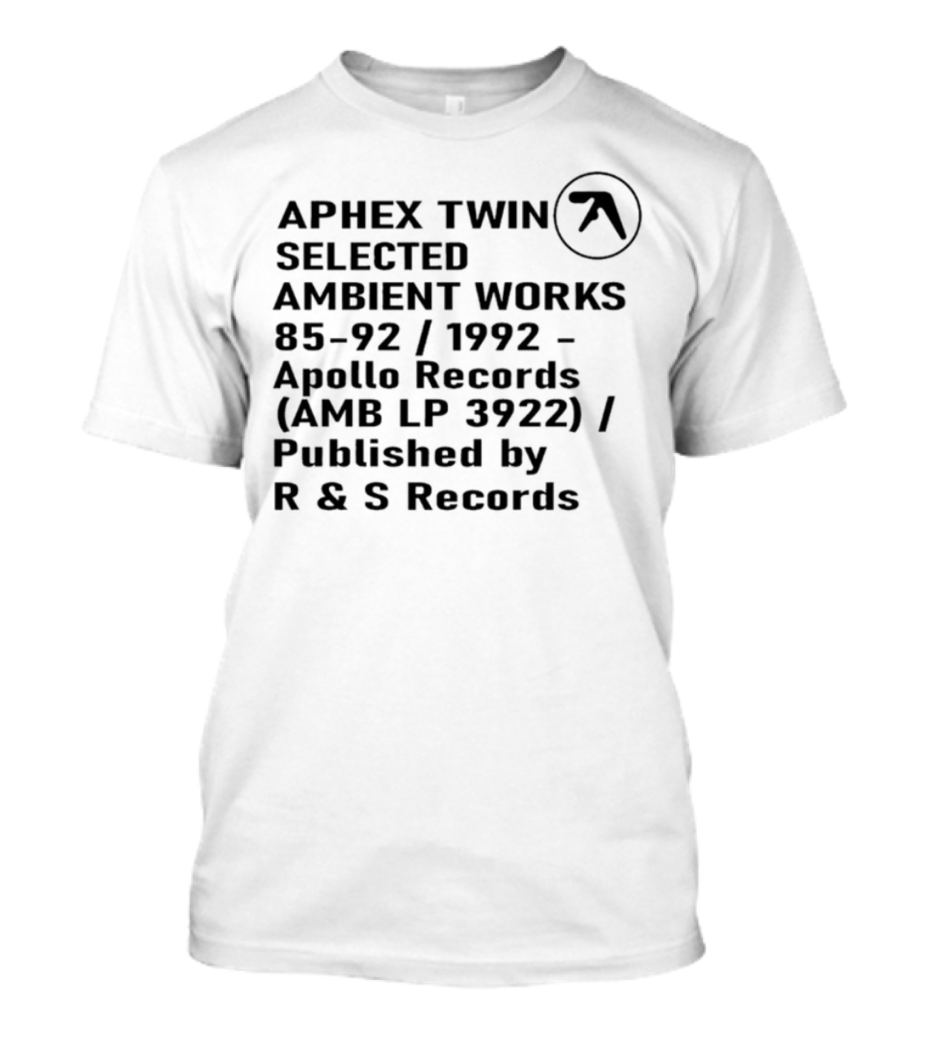 Aphex Twin Selected Ambient Works 85-92 Avalon R&S Records T-Shirt