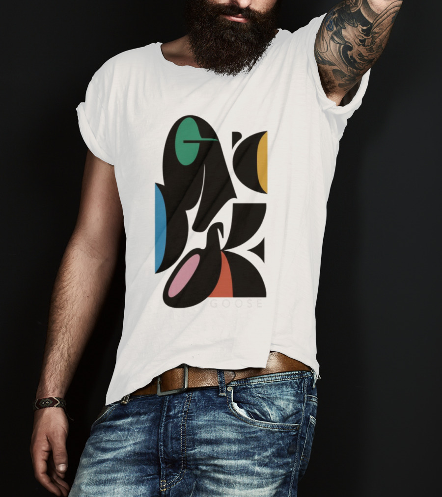 Warp Spheres Goose The Band Colorful Abstract Shapes T-Shirt