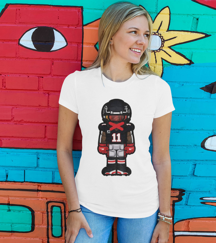 Julio Jones Cartoon Atlanta Falcons NFL 2025 T-Shirt