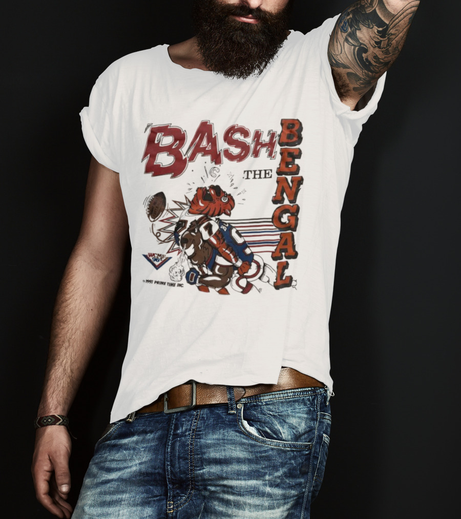 Bash The Bengal Football Rivalry Action T-Shirt