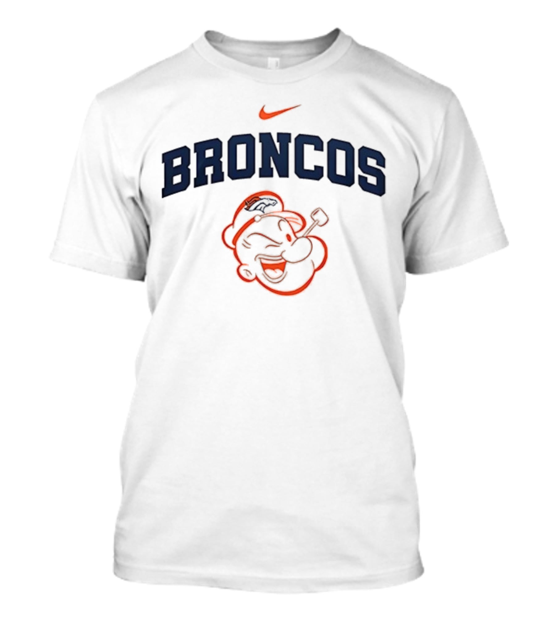 Denver Broncos Popeye I Yam What I Yam Collaboration T-Shirt