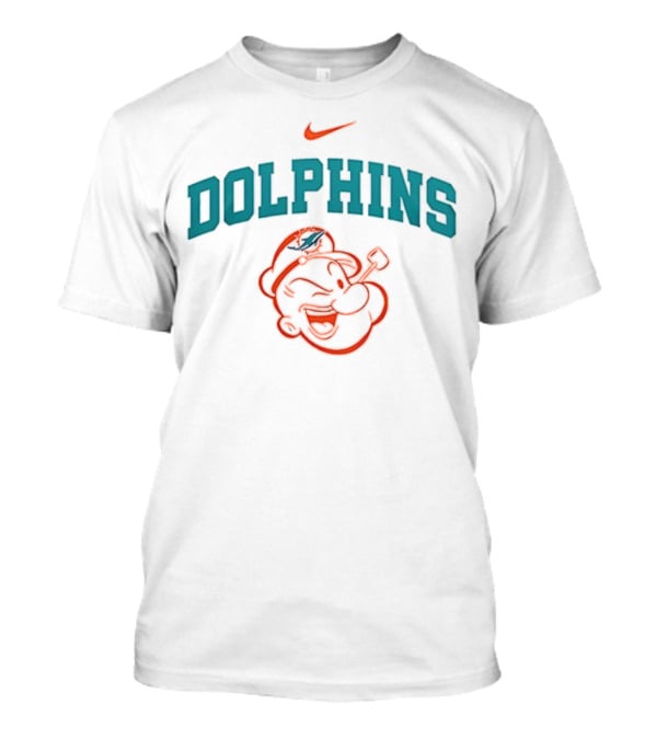 Miami Dolphins Nike X Popeye I Yam What I Yam T-Shirt