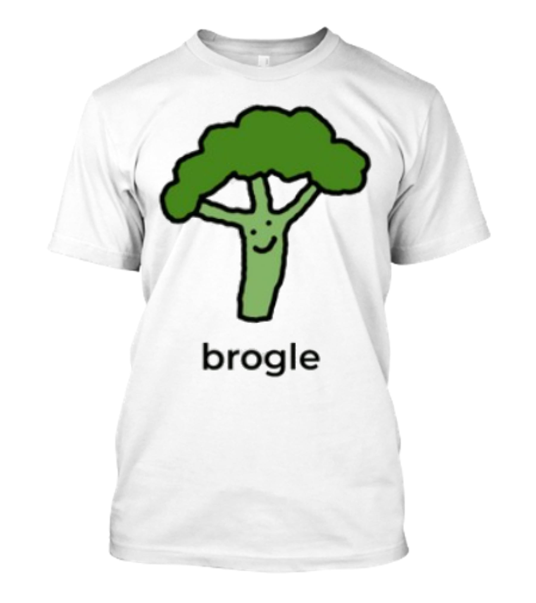 Dalesbits Brogle Happy Broccoli Pun T-Shirt