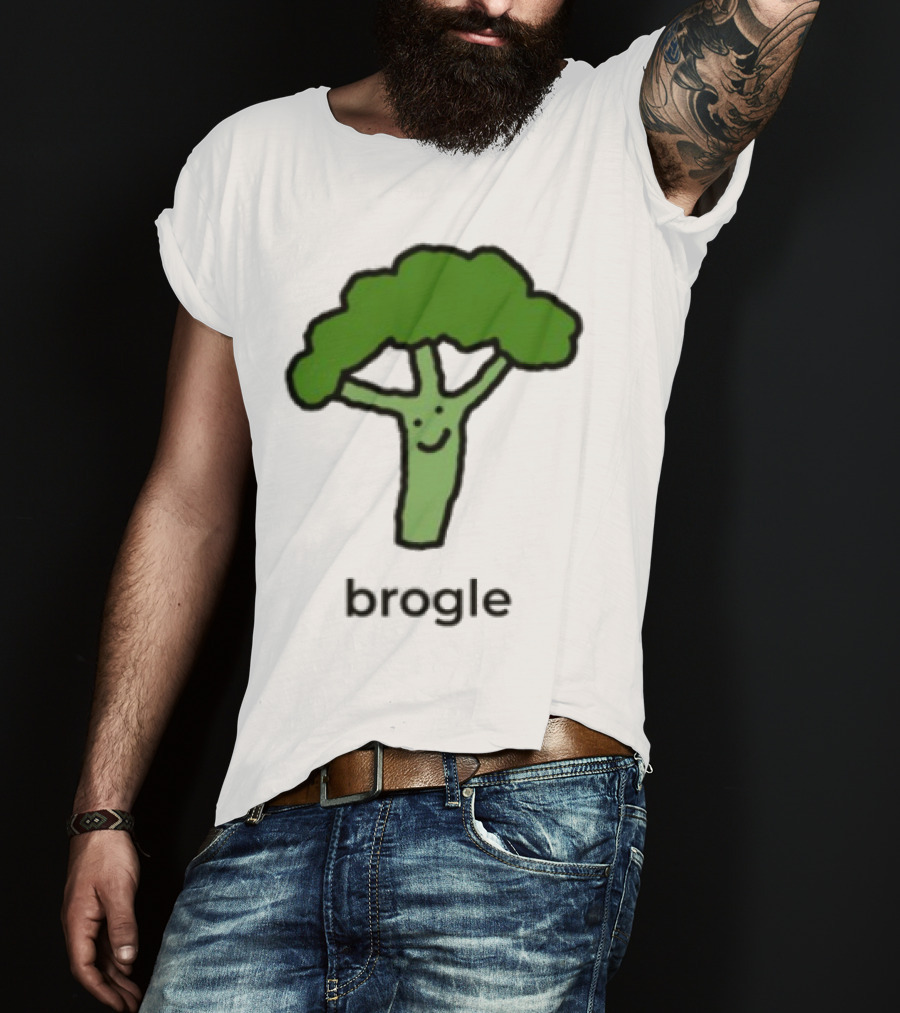 Dalesbits Brogle Happy Broccoli Pun T-Shirt