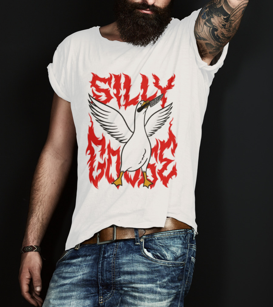 Silly Goose Tragic Girls Flame Style T-Shirt