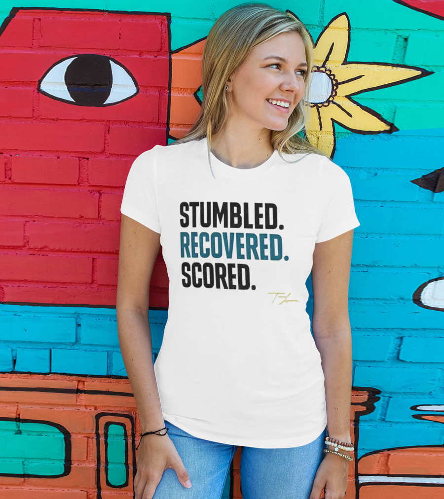 Trevor Lawrence Stumbled Recovered Scored TK Jacksonville Jaguars T-Shirt