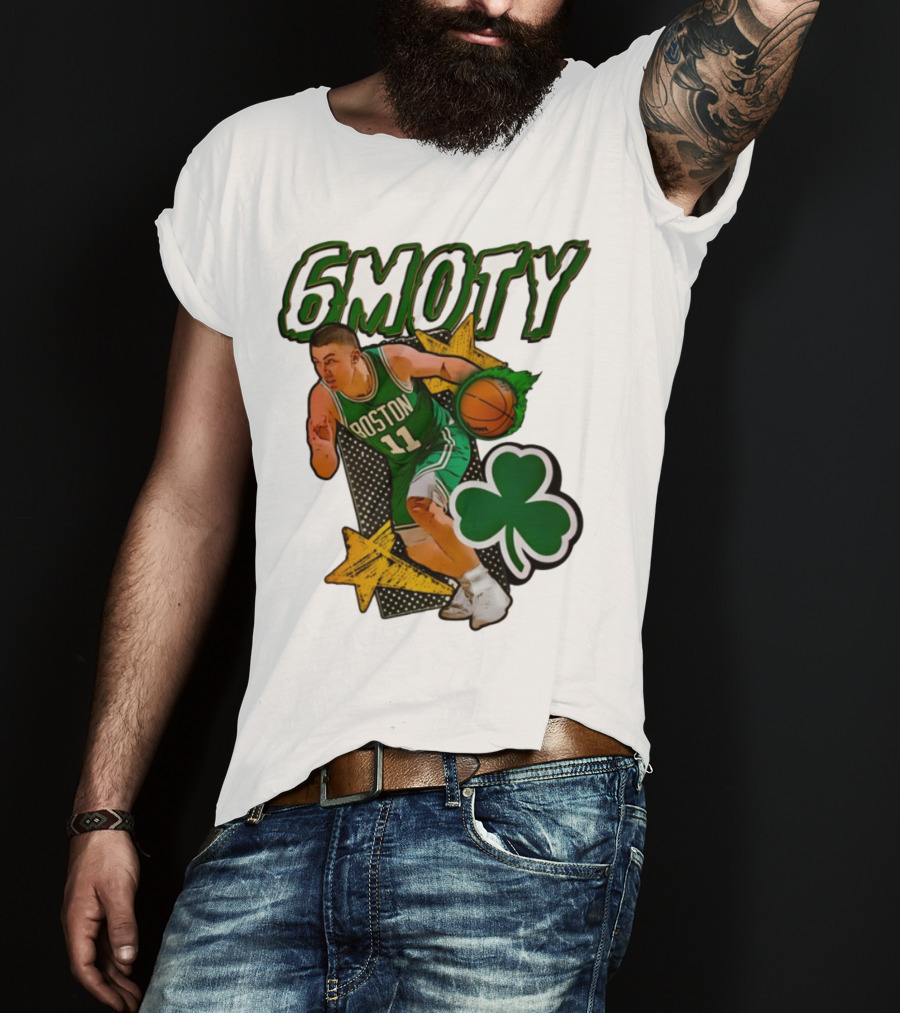 6Moty Boston Celtics Basketball Player Clover Stars T-Shirt