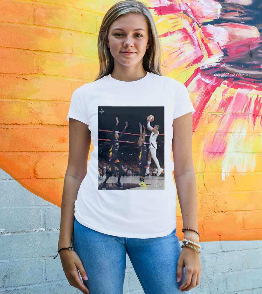 Las Vegas Aces Hang It In The Louvre Basketball Action Shot T-Shirt