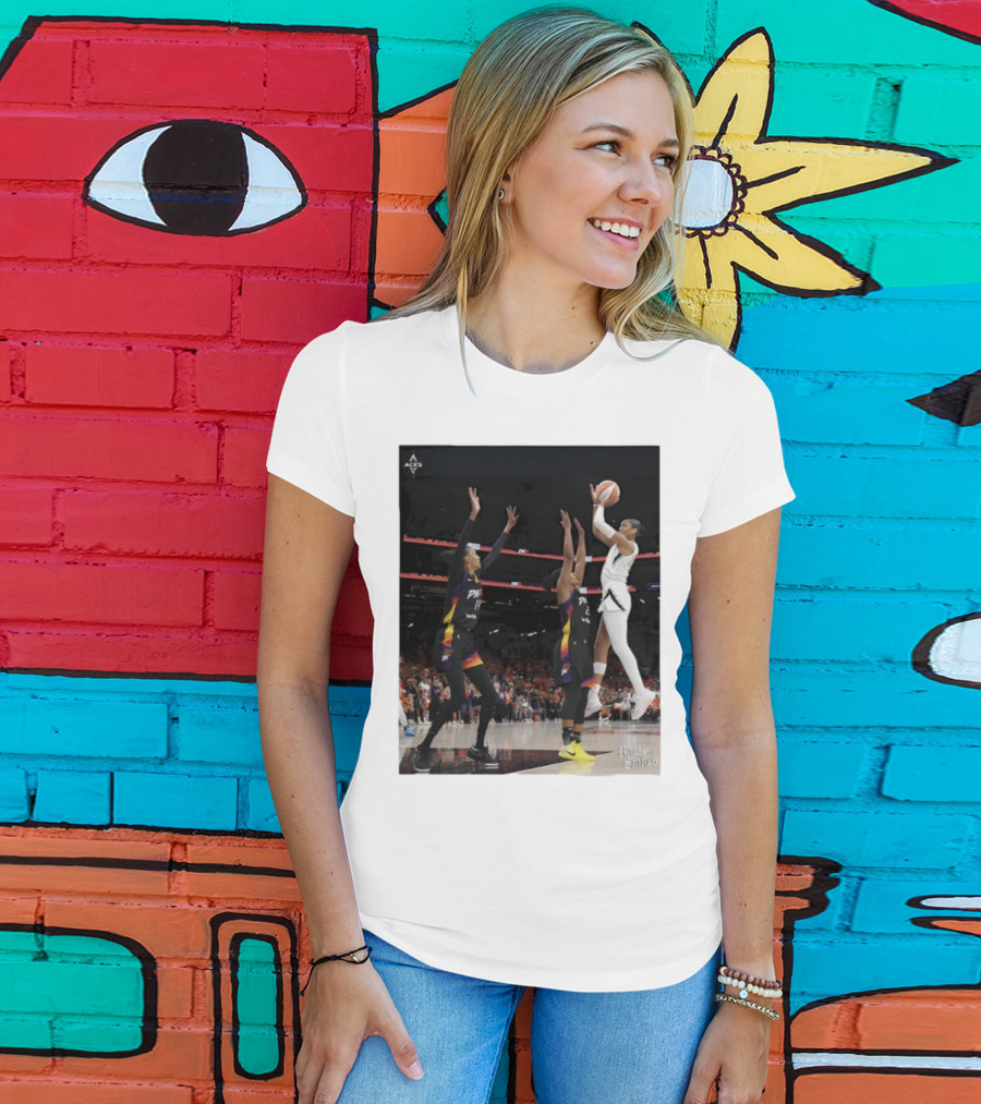 Las Vegas Aces Hang It In The Louvre Basketball Action Shot T-Shirt
