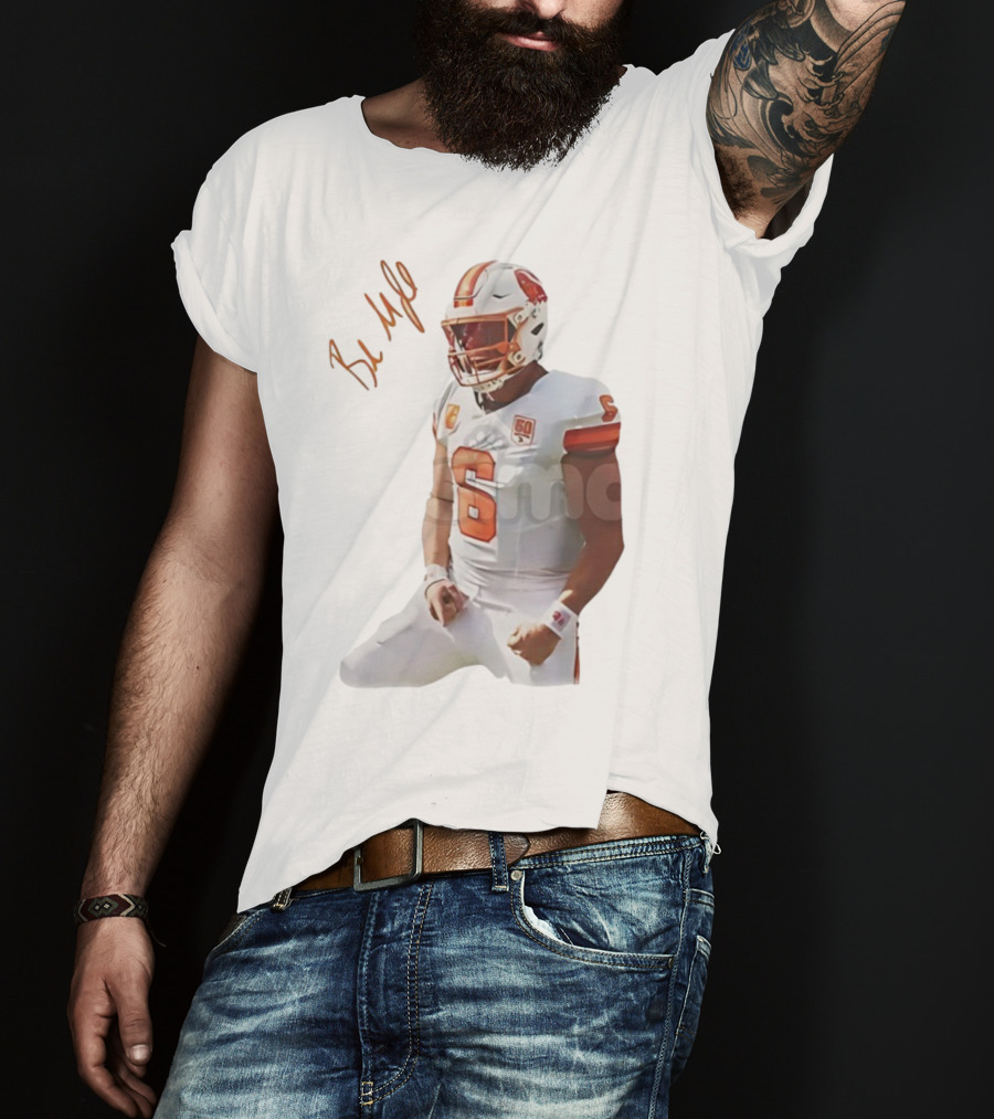 Baker Mayfield Signature Tampa Bay Buccaneers NFL Quarterback Number 6 T-Shirt