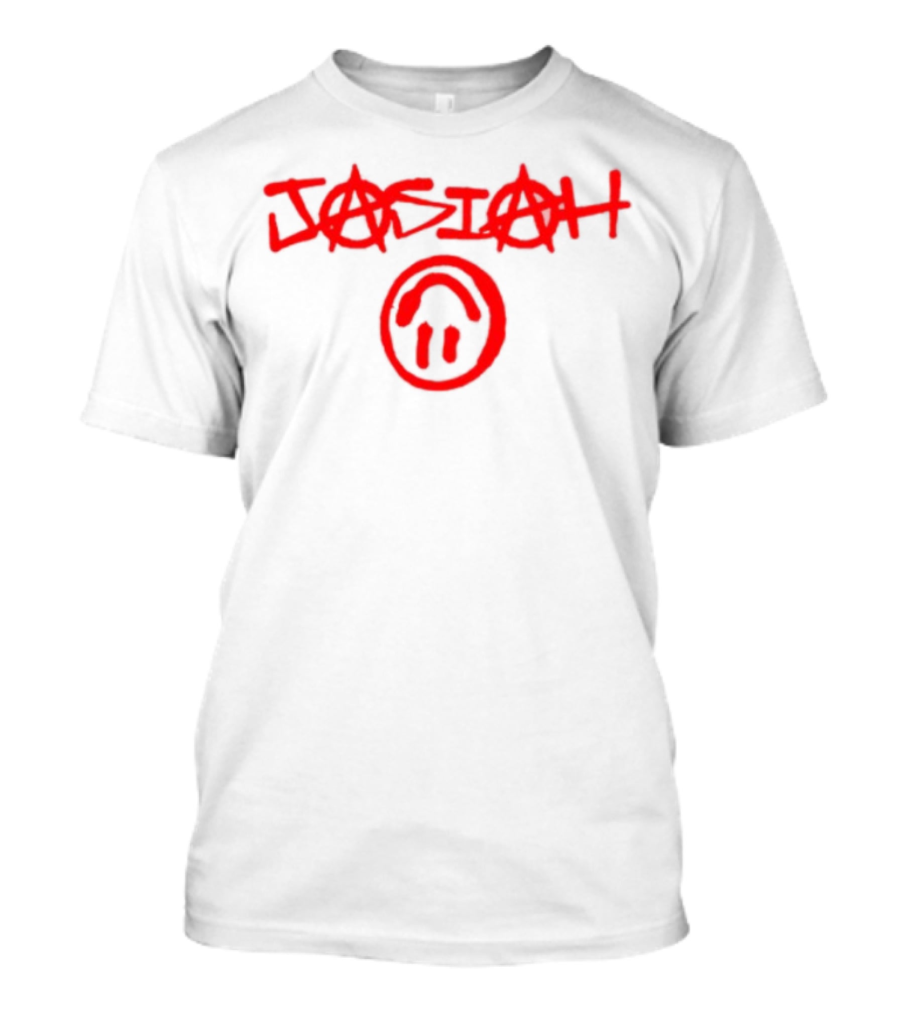 Jasiah Classic With Graffiti Style And Smiley Face T-Shirt