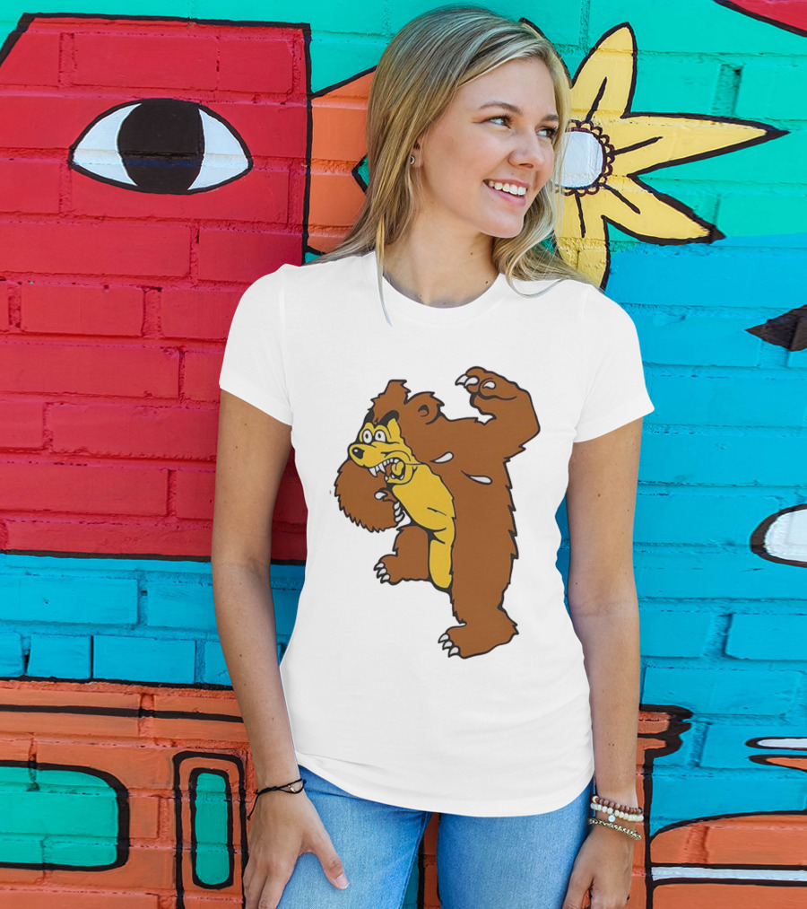 Montana Grizzlies Retro Monety Mascot Bear T-Shirt