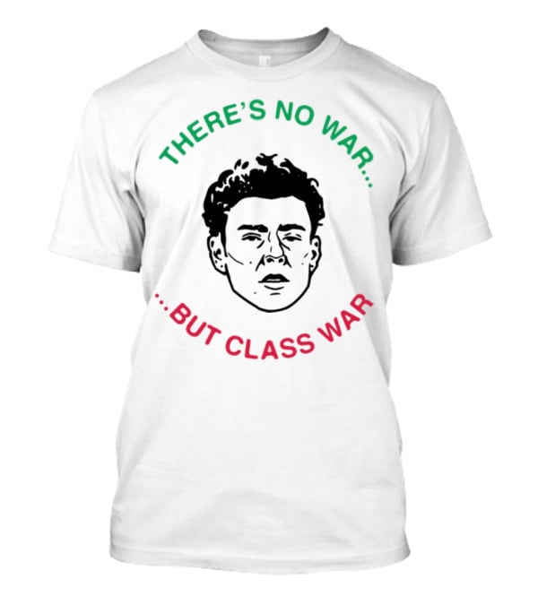 Luigi There's No War But Class War Text Iconic Green Red T-Shirt