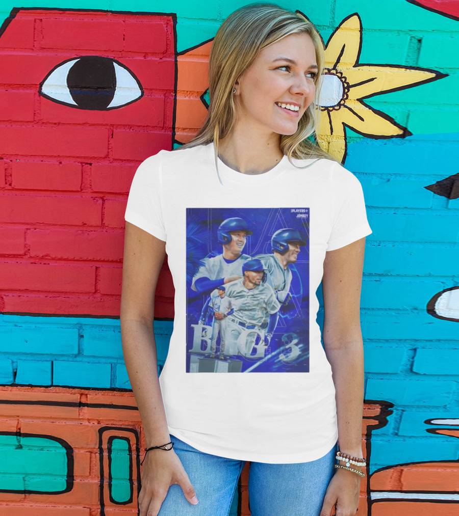 LA Big 3 IPlayers Jomboy Baseball Theme T-Shirt