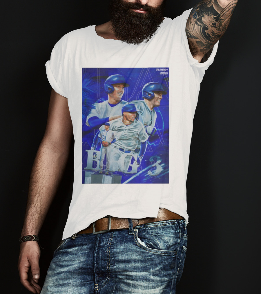 LA Big 3 IPlayers Jomboy Baseball Theme T-Shirt