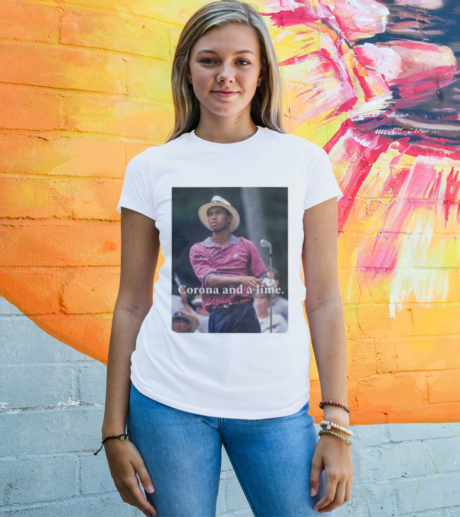 Corona And A Lime Golf Legend Iconic Style T-Shirt