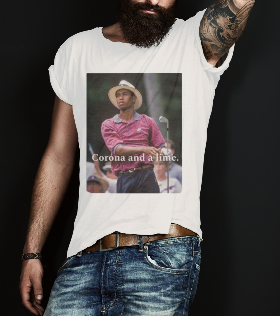 Corona And A Lime Golf Legend Iconic Style T-Shirt