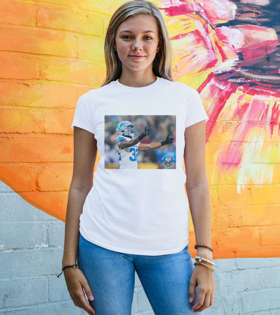 Detroit Lions Brian Branch Made In Detroit Football Celebration T-Shirt