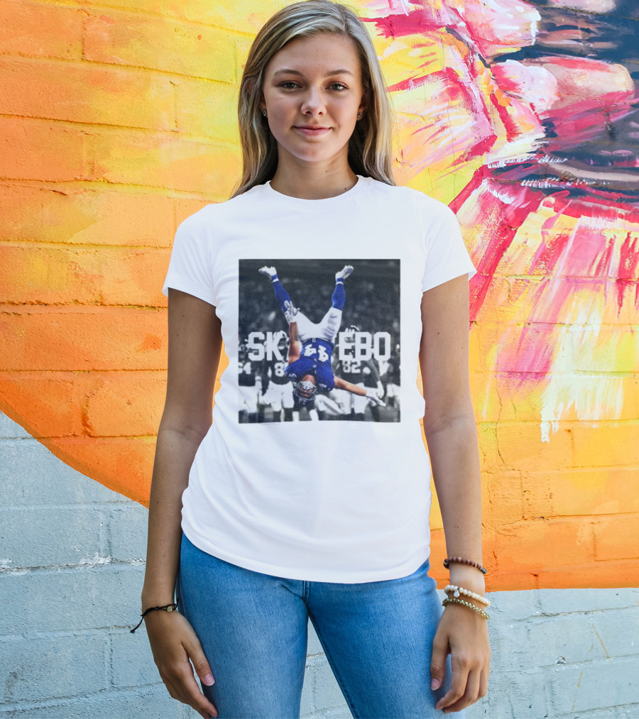 Cam Skattebo Backflip New York Giants NFL Football 2025 T-Shirt