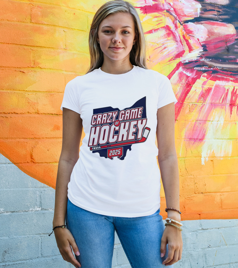 Crazy Game Of Hockey 2025 T-Shirt
