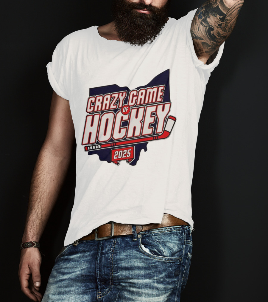 Crazy Game Of Hockey 2025 T-Shirt