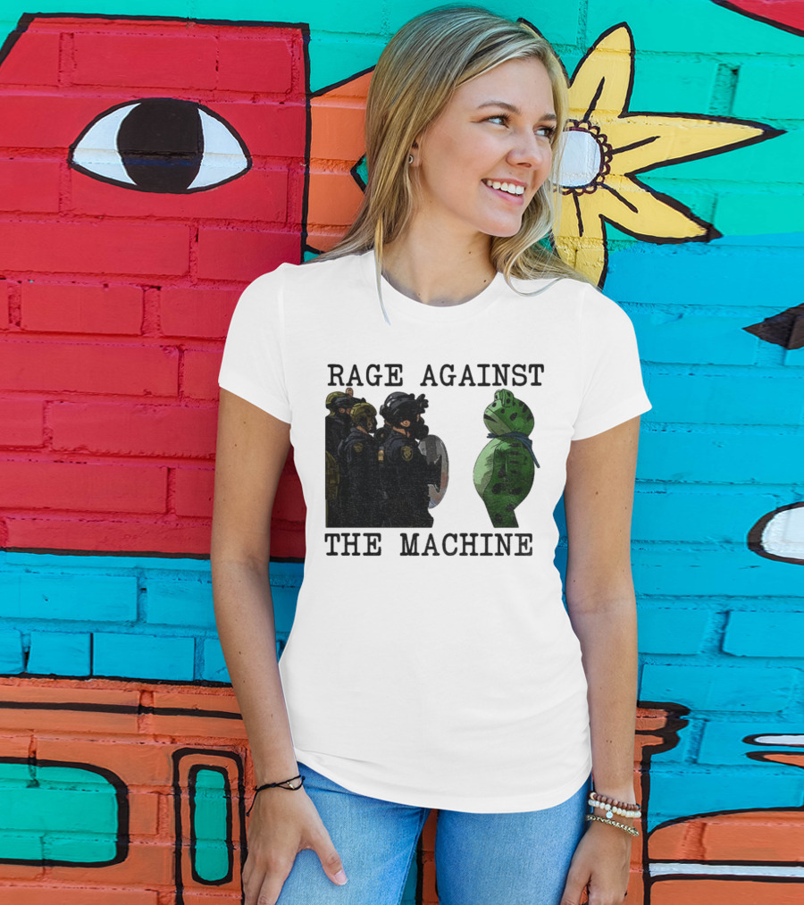Rage Against The Machine Portland Frog Protest Poland 2025 Political T-Shirt