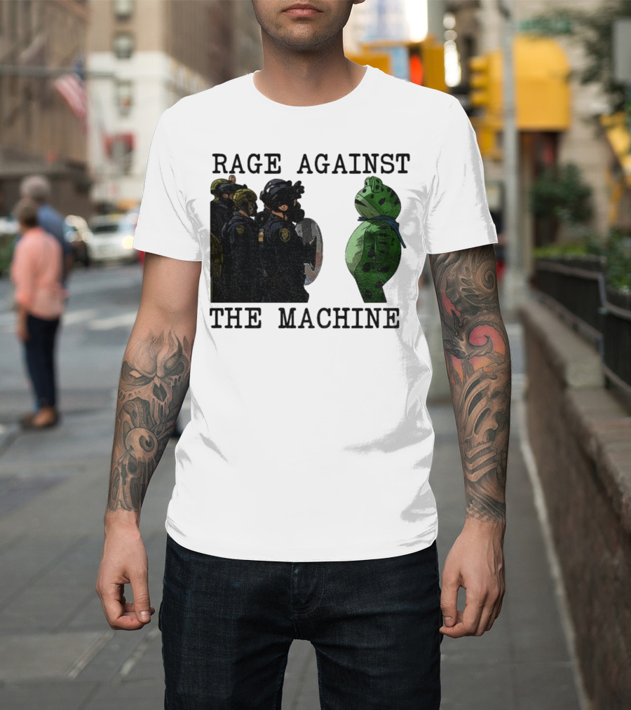 Rage Against The Machine Portland Frog Protest Poland 2025 Political T-Shirt
