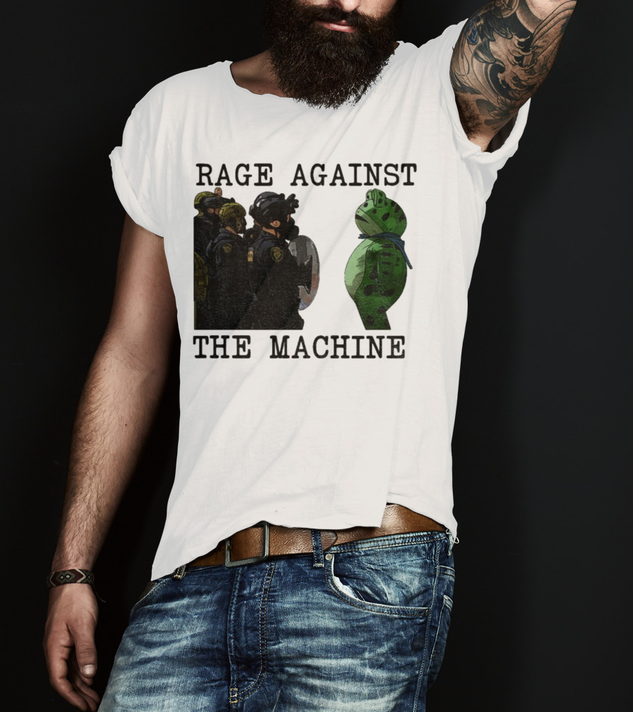 Rage Against The Machine Portland Frog Protest Poland 2025 Political T-Shirt
