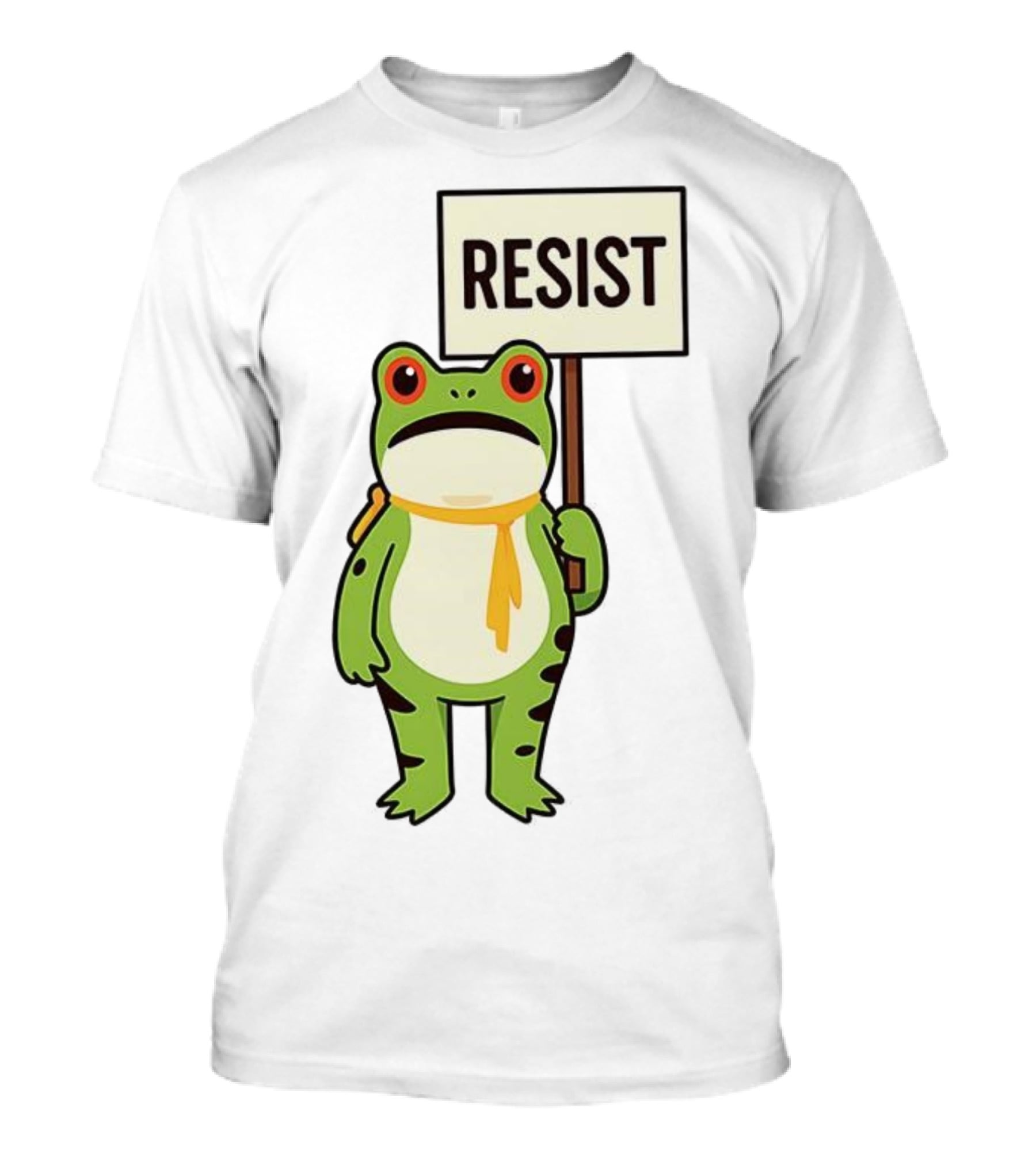 Resist Portland Frog Protest Anti ICE Sign T-Shirt