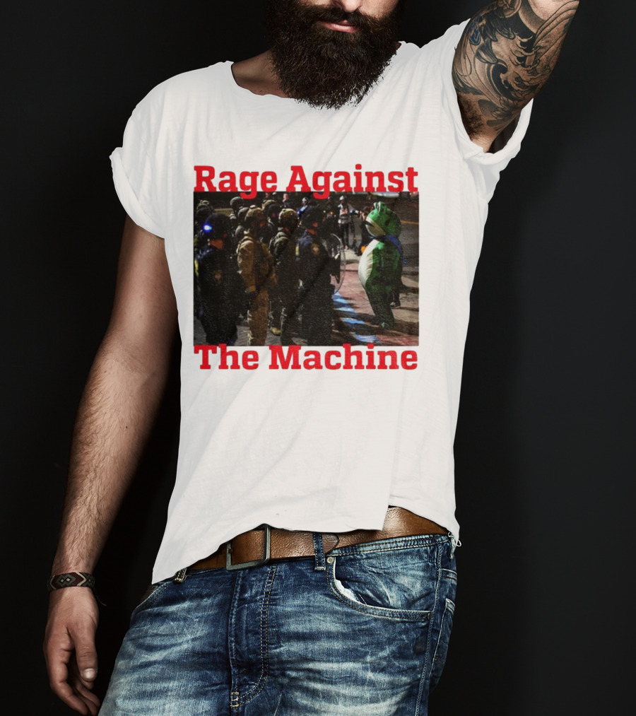 Rage Against The Machine Portland Frog Protest T-Shirt