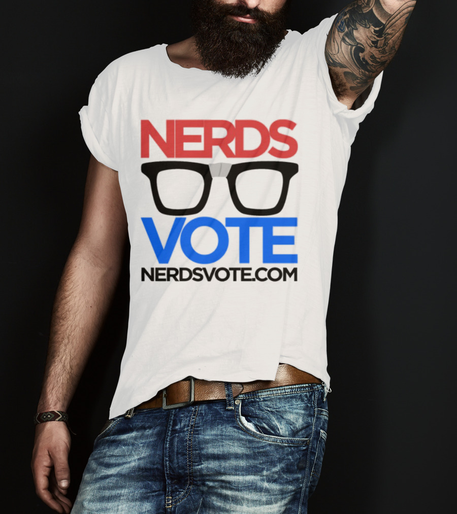 NERDSVOTE Steve Blum Collaboration Nerds Vote Initiative T-Shirt