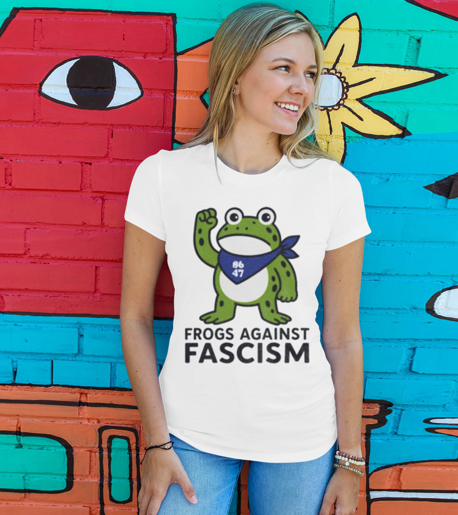 Frogs Against Fascism 86 47 Peaceful Protest Image T-Shirt
