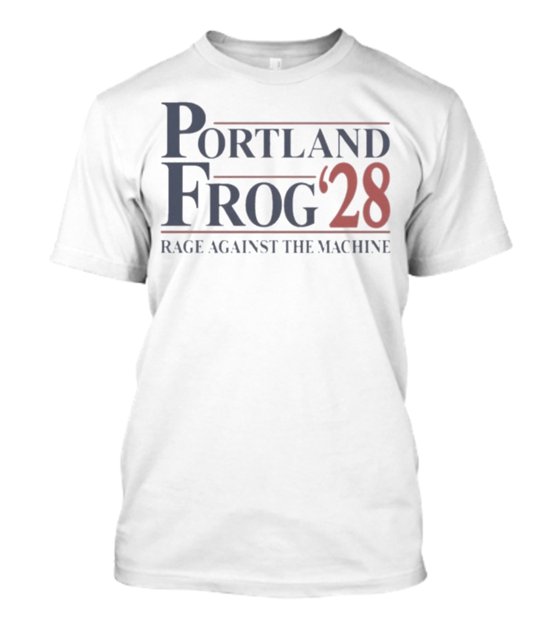 Portland Frog ’28 Rage Against The Machine Retro Style T-Shirt
