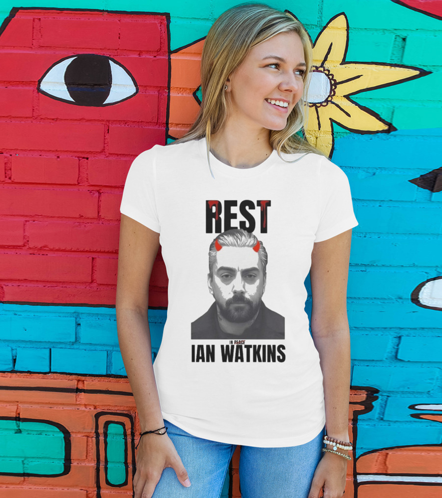 Rest In Peace Ian Watkins Devil Horns Image T-Shirt