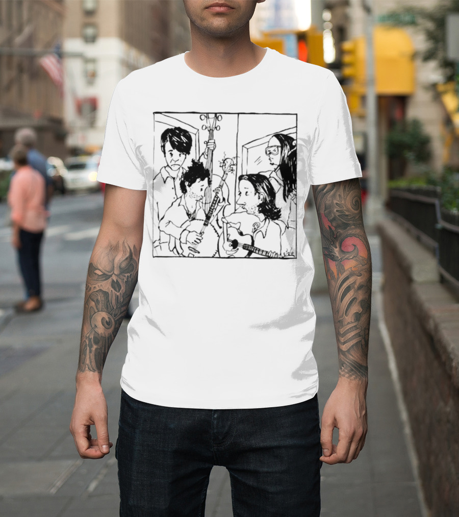 The Avett Brothers Seth Sketch Portrait T-Shirt