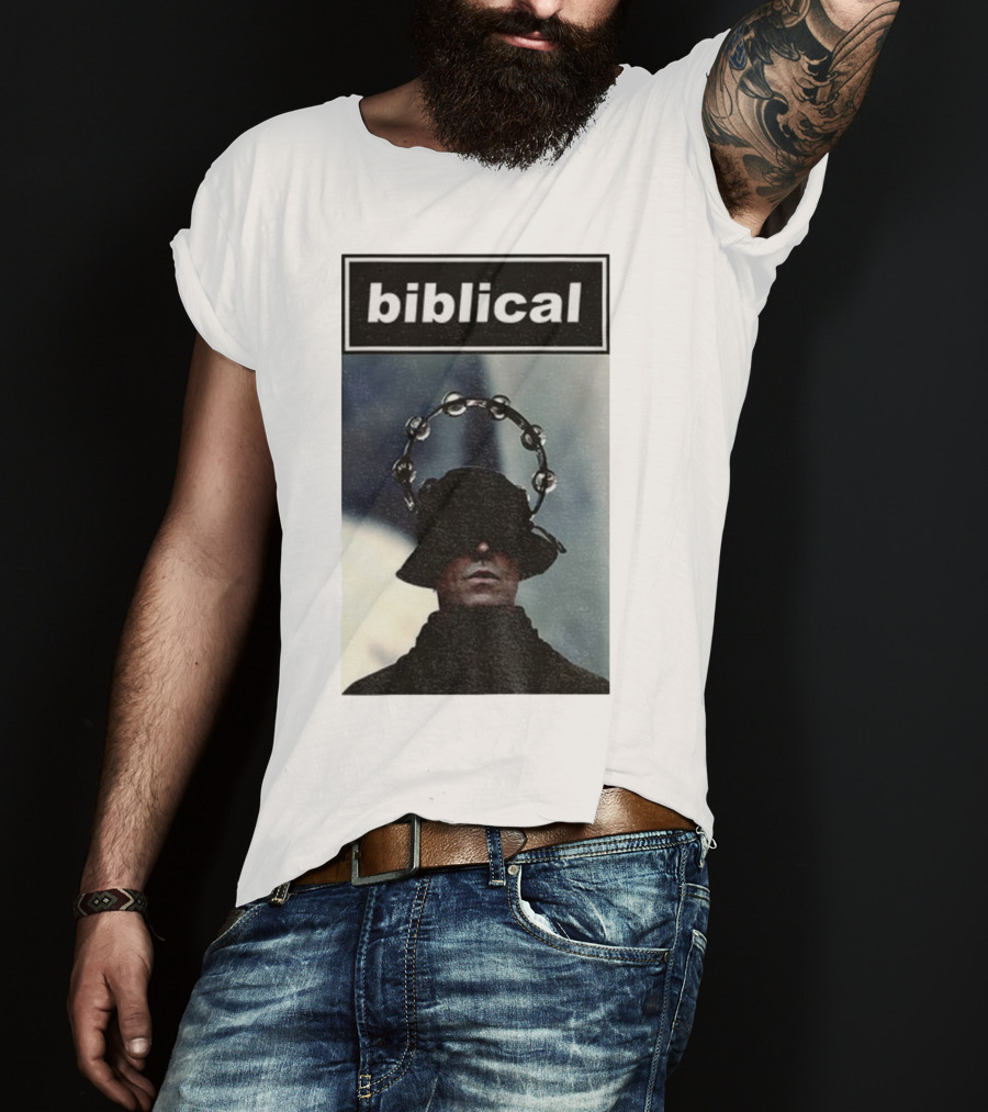 Biblical Liam Gallagher Tambourine Oasis Concert Music Lovers T-Shirt