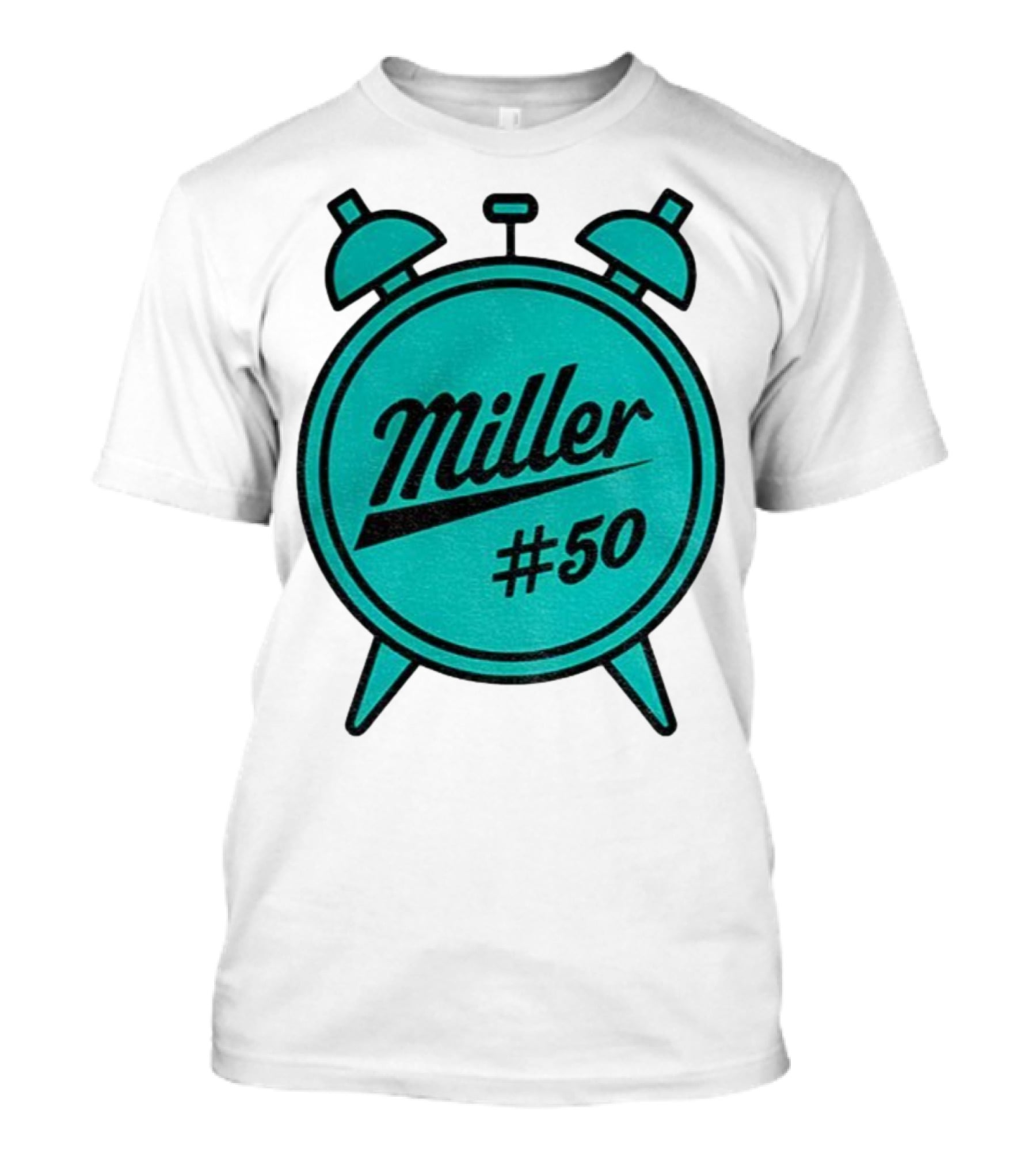 Miller Lite #50 Miller O'Clock Teal Alarm T-Shirt