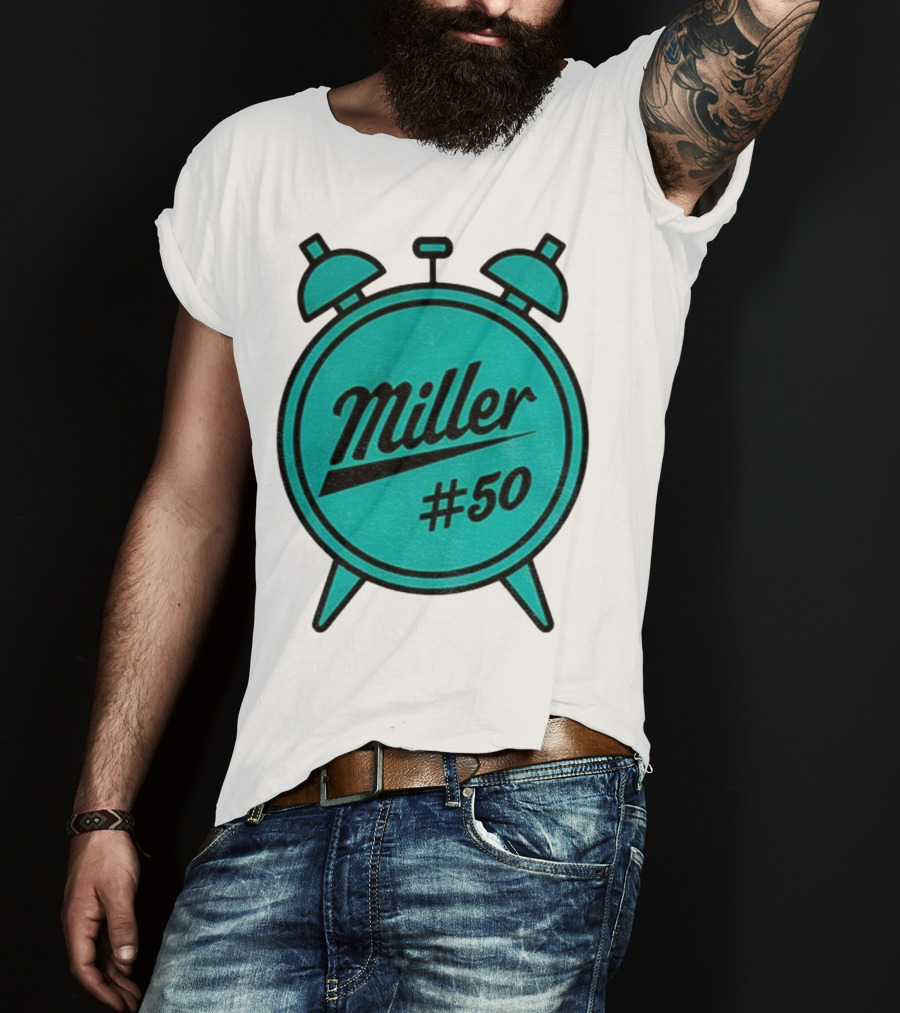 Miller Lite #50 Miller O'Clock Teal Alarm T-Shirt