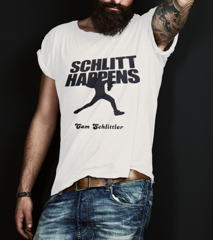 New York Baseball Schlitt Happens Cam Schlittler T-Shirt