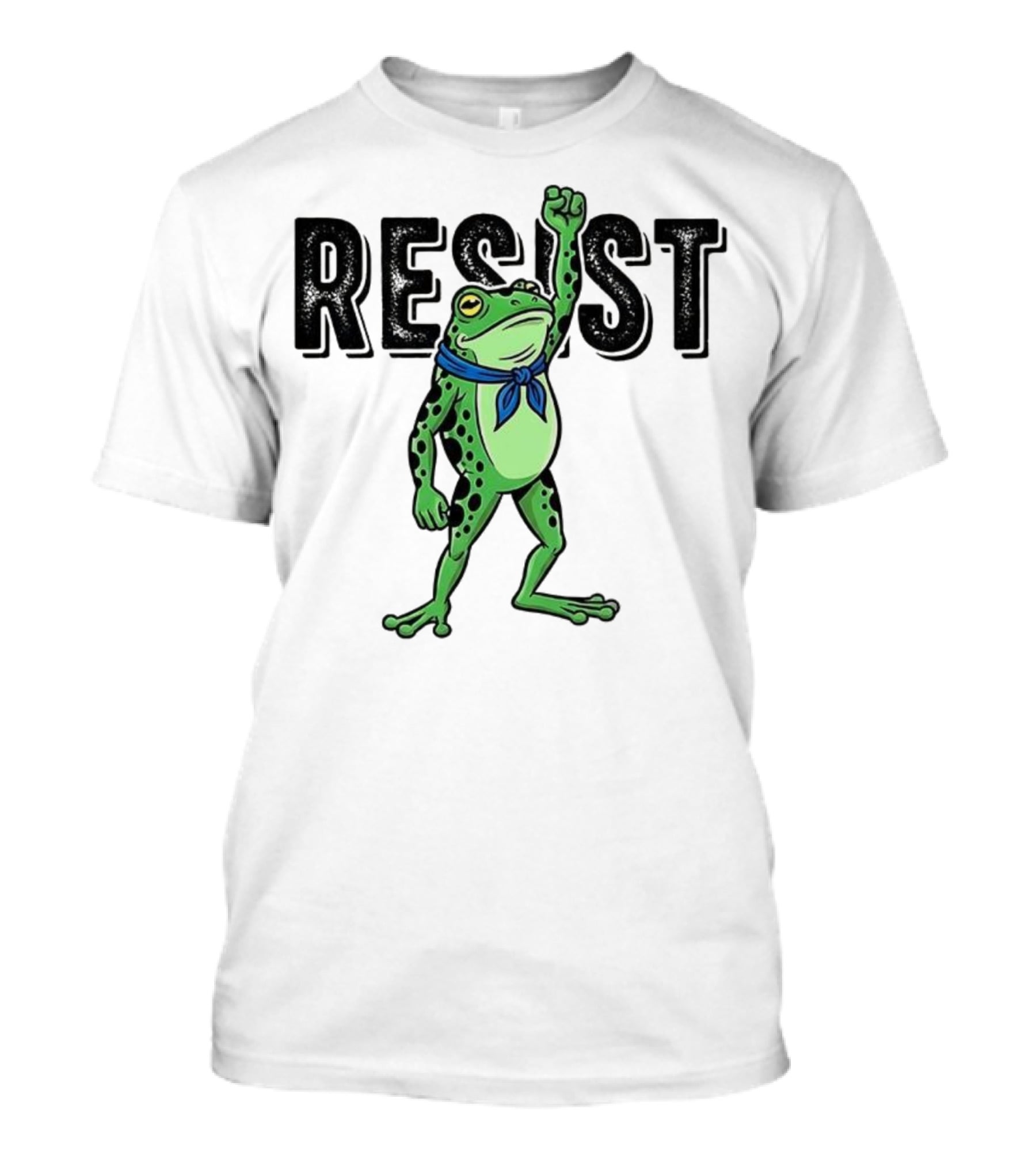 Portland Frog Resist Fist Bandana T-Shirt