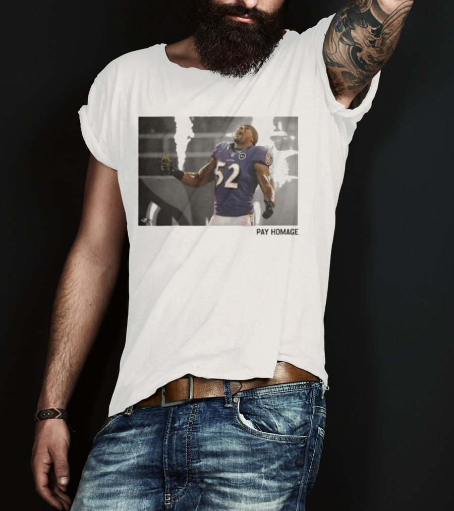 Ray Lewis Baltimore Ravens Legendary Passion NFL 52 T-Shirt