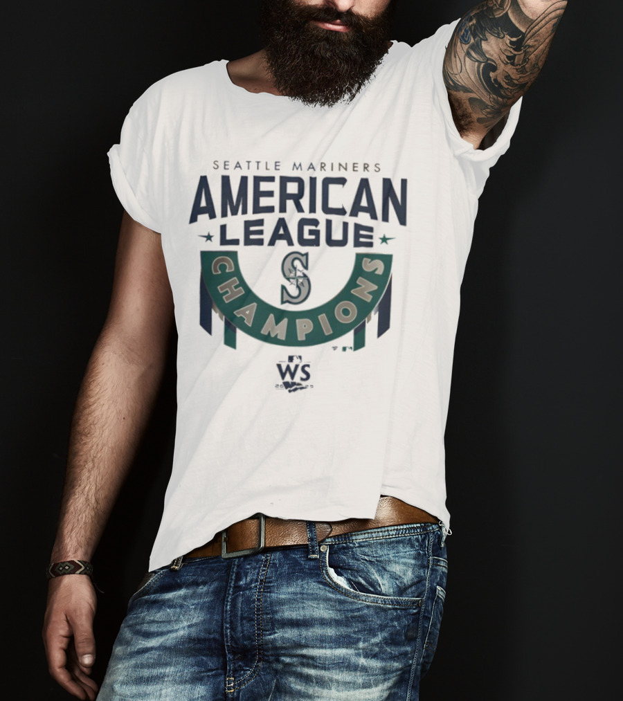 Seattle Mariners American League Champions 2025 Baseball T-Shirt