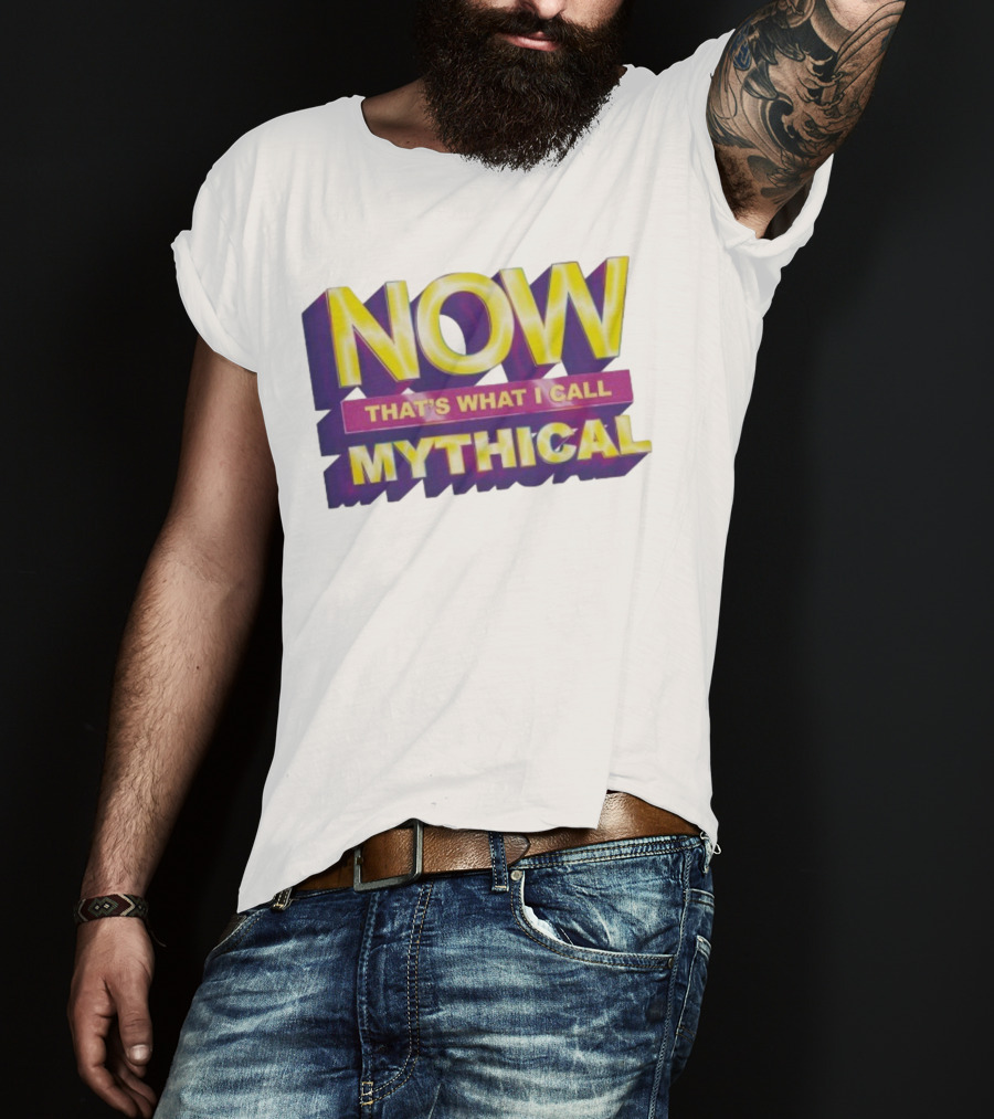 NOW That’s What I Call Mythical Retro 3D Text Style T-Shirt